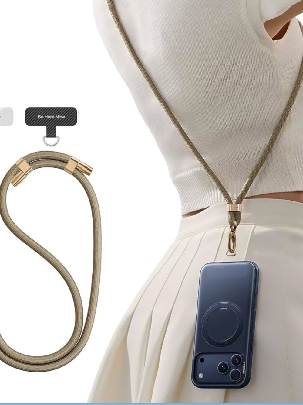 Torras phone lanyard crossbody adjustable anti-theft neck strap. NIB